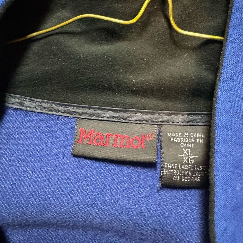 Marmot Men's Blue and Gray Softshell Performance Jacket - Picture 3 of 5